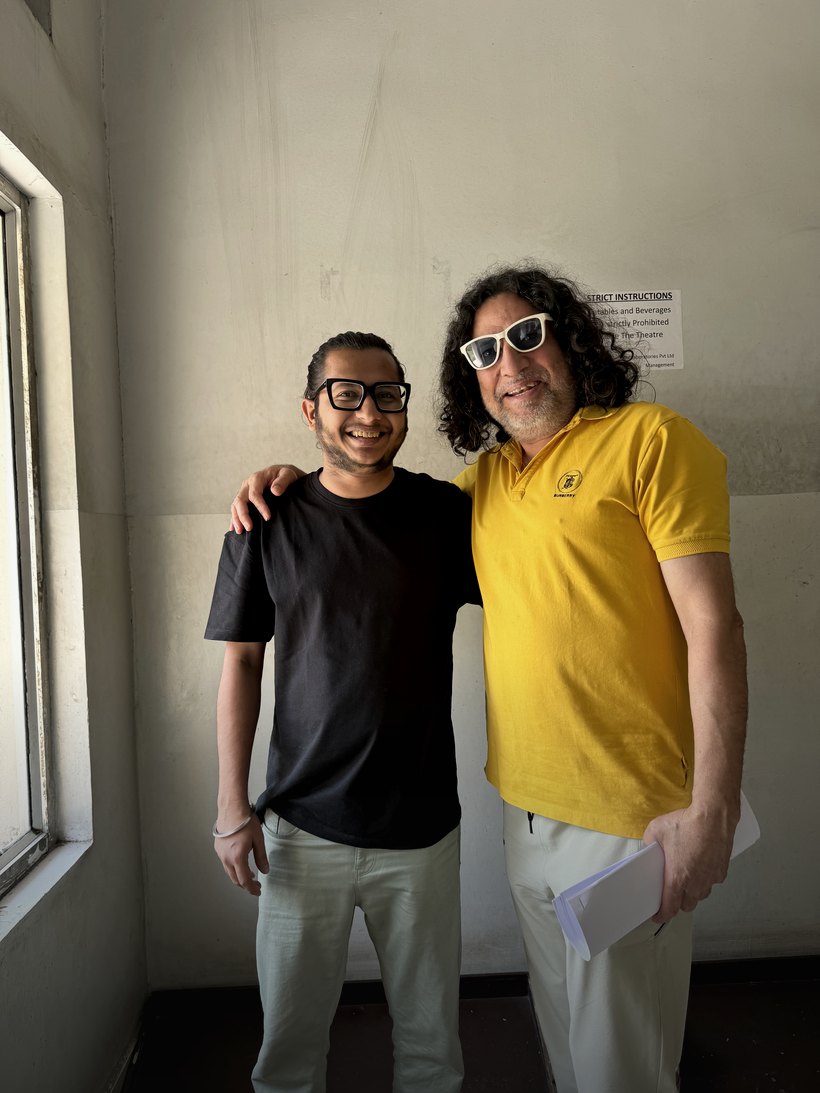 Anil George at the Kalki 2898 AD Hindi recording sessions, TakeMyView Studios